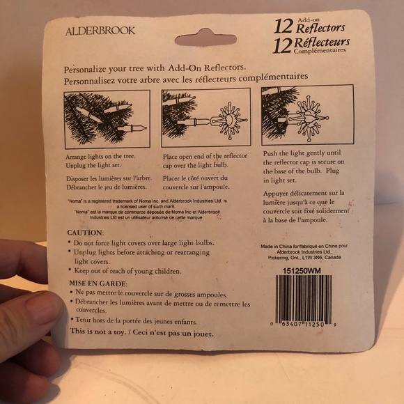 Vintage Noma Clear Plastic Atomic Christmas Light Cover Reflectors 12 per pack - Picture 5 of 6